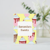 Erdbeeren und Schokolade Postkarte (Stehend Vorderseite)