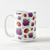 Erdbeeren und Trauben. Farbige Berries Kaffeetasse (Links)