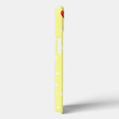 Erdbeeren und Tupfen-Gelb Case-Mate iPhone Hülle (Rückseite / Rechts)