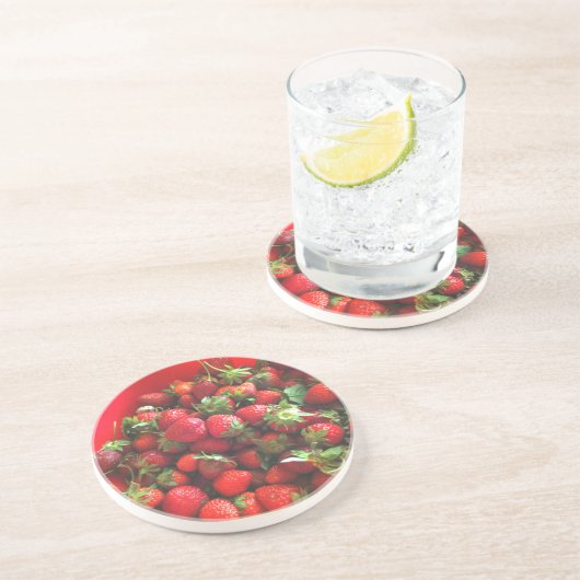 Erdbeeren Untersetzer (Seite)