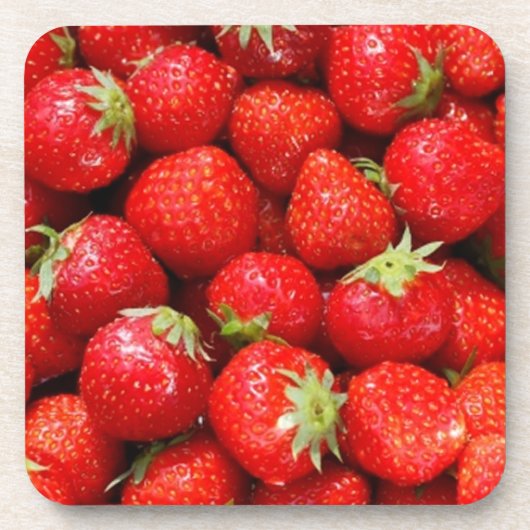 Erdbeeren Untersetzer (Vorderseite)