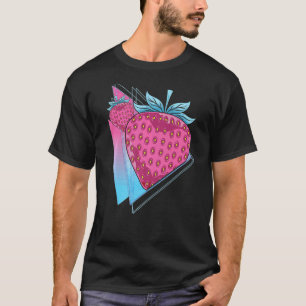 Erdbeeren Vaporwave Red Berry Summer Frucht Stra T-Shirt
