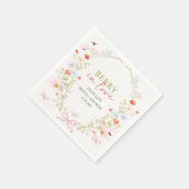 Erdbeeren verliebt - Brautstrauß Erdbeeren Serviette (Ecke)