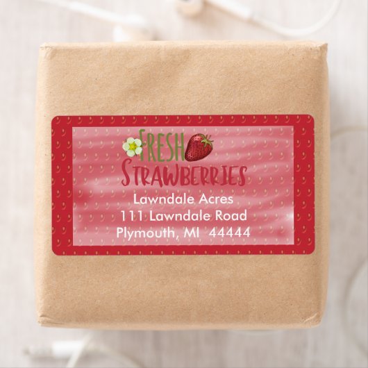Erdbeeren-Versandmarke (Insitu)