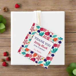 Erdbeeren Vielen Dank Berry Much Baby Dusche Geschenkanhänger