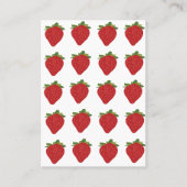 Erdbeeren Visitenkarte (Vorderseite)