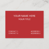 Erdbeeren Visitenkarte (Rückseite)