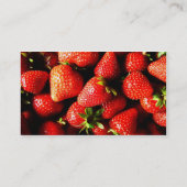 Erdbeeren Visitenkarte (Rückseite)