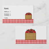 Erdbeeren-Visitenkarte Visitenkarte (Vorne/Hinten)