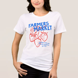 Erdbeeren vom Bauernmarkt Tri-Blend Shirt