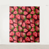 Erdbeeren Wandteppich (Vorderseite)