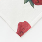 Erdbeeren Wasserfarbe: Spielbares nahtloses Muster Fleecedecke (Ecke)