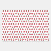 Erdbeeren Wasserfarben Handgestrichen Geschenkpapier Set (Vorderseite)