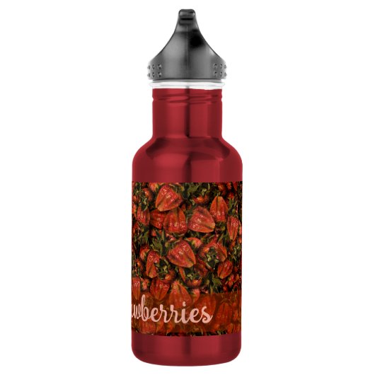 Erdbeeren Wasserflasche (Rechts)