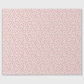 Erdbeeren werfen auf rosa geschenkpapier (Flach)