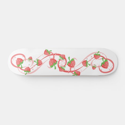 Erdbeeren-Wirbel für immer Skateboard (Horizontal)