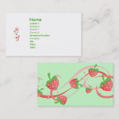 Erdbeeren-Wirbel für immer Visitenkarte (Vorne/Hinten)