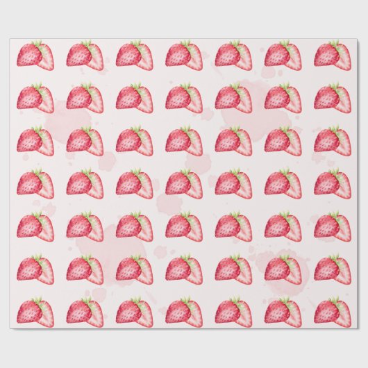 Erdbeeren Wrapping Paper! Berry Sweet! Geschenkpapier (Flach)