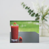 Erdbeeren wunderbar postkarte (Stehend Vorderseite)