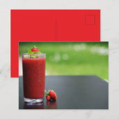 Erdbeeren wunderbar postkarte (Vorne/Hinten)