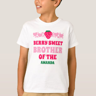 Erdbeeren zum ersten Geburtstag Bruder T-Shirt