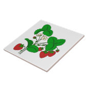 Erdbeeren zum Frühstück Fliese (Seite)