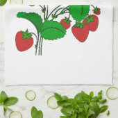 Erdbeeren zum Frühstück Geschirrtuch (Gefaltet)