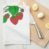 Erdbeeren zum Frühstück Geschirrtuch (Viertel Falte)