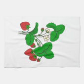 Erdbeeren zum Frühstück Geschirrtuch (Horizontal)