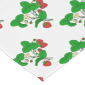 Erdbeeren zum Frühstück Kurzer Tischläufer (Ecke)