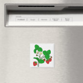 Erdbeeren zum Frühstück Magnet (In Situ (Geschirrspüler))
