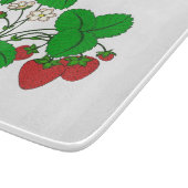 Erdbeeren zum Frühstück Schneidebrett (Ecke)