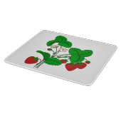 Erdbeeren zum Frühstück Schneidebrett (Ecke)