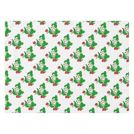 Erdbeeren zum Frühstück Tischdecke (Vorderseite (Horizontal))