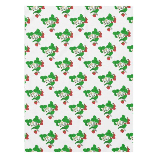 Erdbeeren zum Frühstück Tischdecke (Vorderseite)