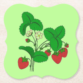 Erdbeeren zum Frühstück Untersetzer