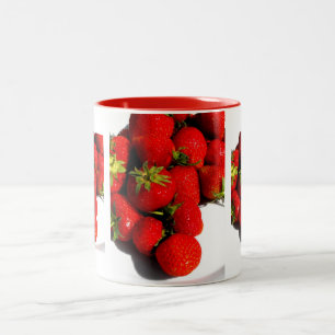 Erdbeeren Zweifarbige Tasse