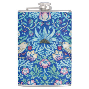 Erdbeerendieb Blau, William Morris Flakon Flachmann