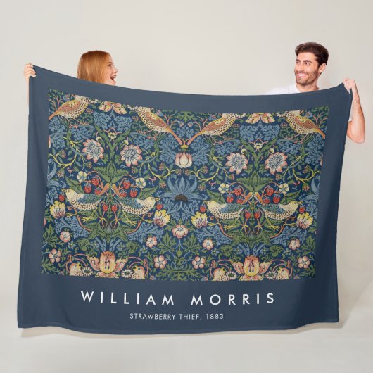 Erdbeerendieb William Morris Fleecedecke (Beispiel)