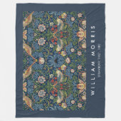 Erdbeerendieb William Morris Fleecedecke (Vorderseite)