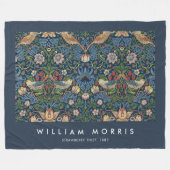 Erdbeerendieb William Morris Fleecedecke (Vorderseite (Horizontal))