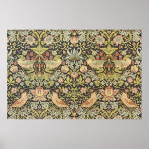 Erdbeerendiebe von William Morris, Vintage Art Poster