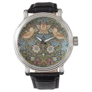 Erdbeerendiebe William Morris Antik-Muster Armbanduhr