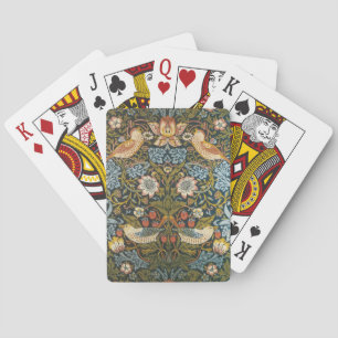 Erdbeerendiebe William Morris Antik-Muster Spielkarten
