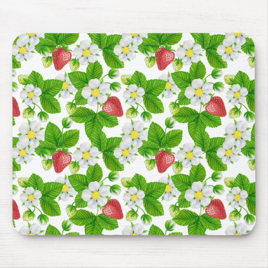 Erdbeerengarten Mousepad (Vorne)