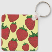 Erdbeerenkette Schlüsselanhänger (Rückseite)