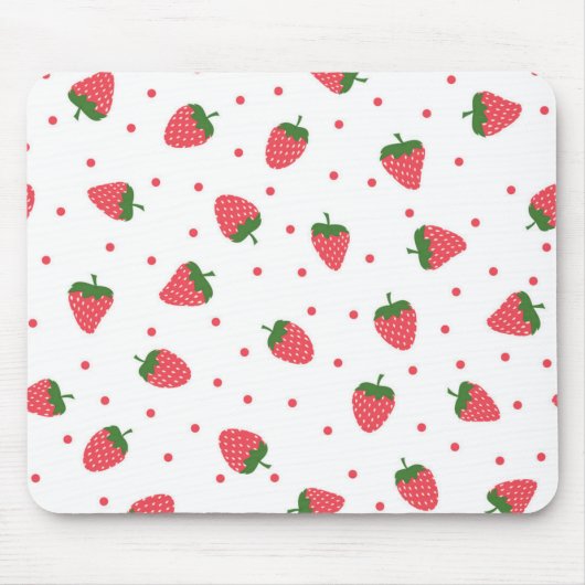 Erdbeerenmuster Mousepad (Vorne)