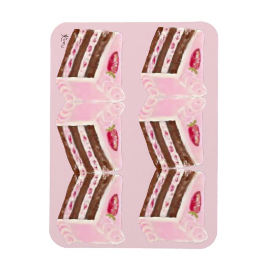 ~Erdbeerenschicht Magnet (Vertikal)