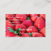 Erdbeerensememble für Bauern aus Rot-Früchte Visitenkarte (Rückseite)