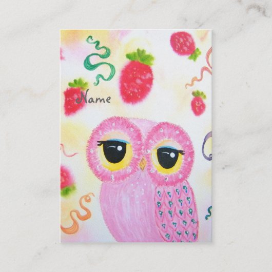 Erdbeererdbeere Visitenkarte (Vorderseite)